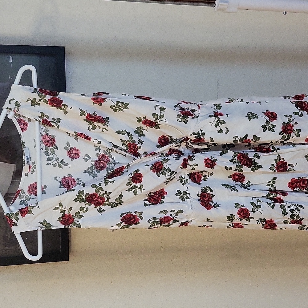 Vintage style floral playsuit